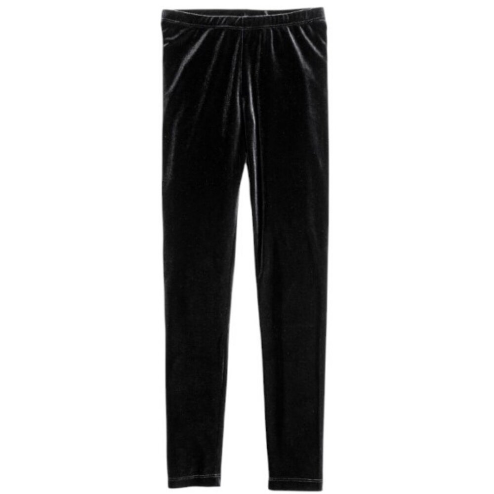 Nanavatee black velour leggings size S/P